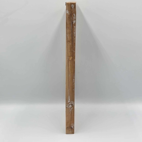 Uniquely Painted Feather Trio on Metal and Rustic Wood Framed Wall Art - Picture 13 of 16